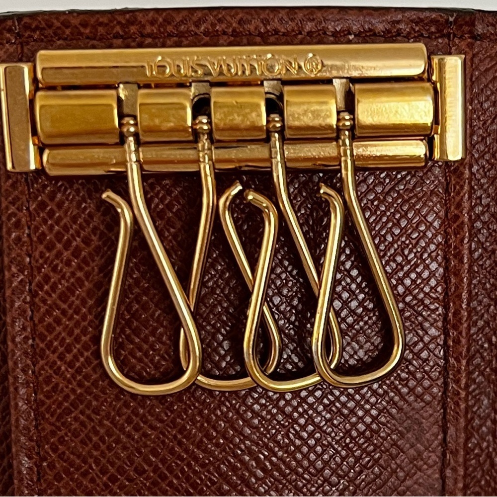 Louis Vuitton Monogram 4-Key Holder Rare 4-Hook Version France 1998 - Picture 9 of 15
